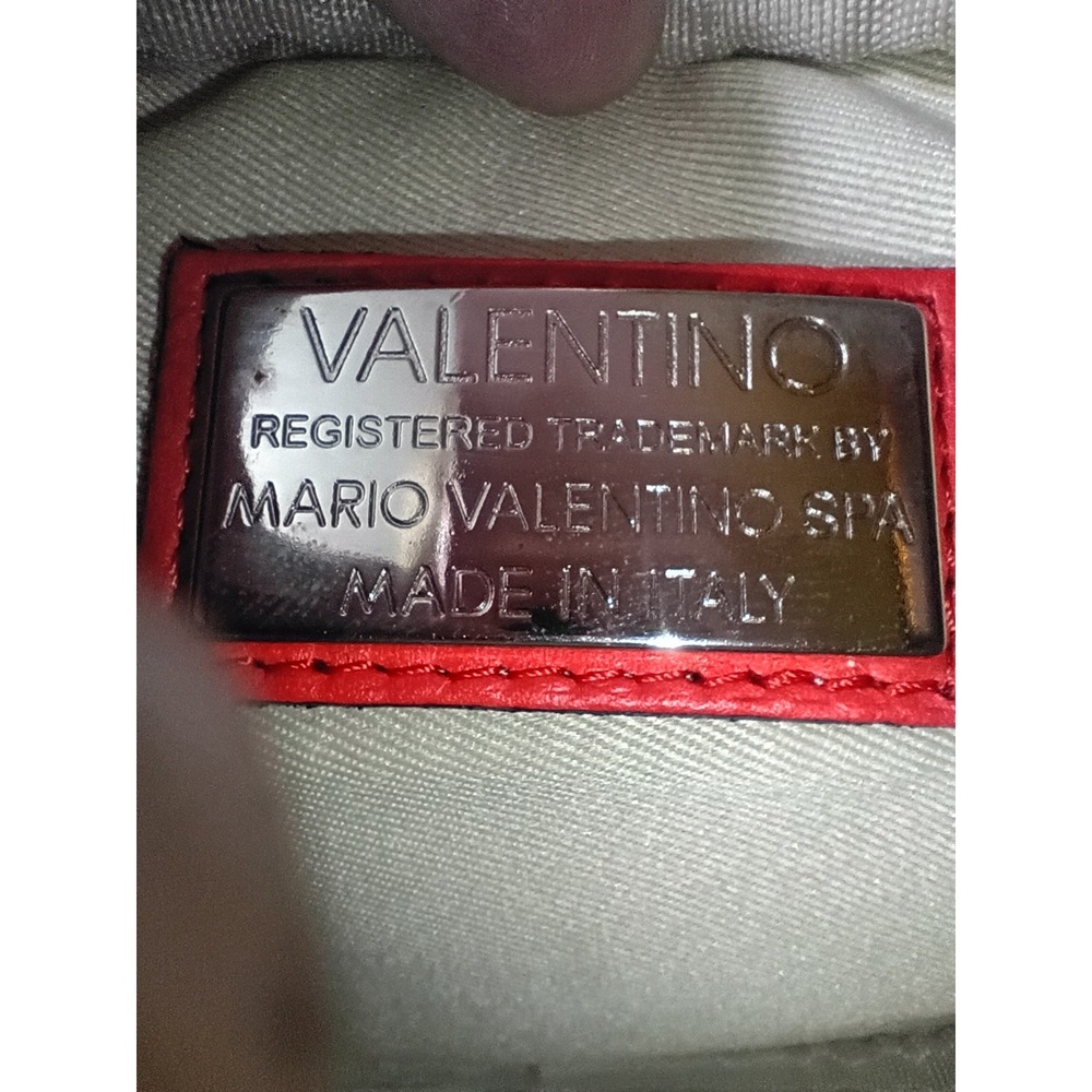 MARIO VALENTINO Nina Red Signature Leather Crossbody Bag - EUC - Picture 10 of 11